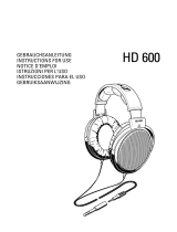 Sennheiser HD600 Manuale utente