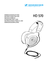 Sennheiser HD 570 Manuale utente