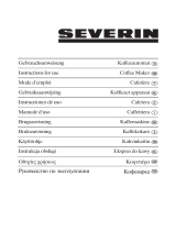 SEVERIN KA 4031 Coffee Maker Manuale del proprietario