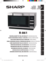Sharp 900W Combination Flatbed Microwave R861 Manuale utente