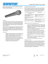 Shure Beta 58 A Mikrofon Manuale utente