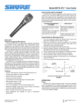 Shure BETA87C Manuale utente