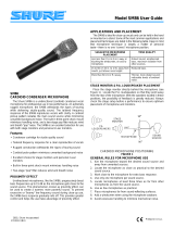 Shure SM86 Kondensator Gesangsmikrofon Manuale del proprietario