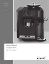 Siemens Fully automatic coffee machine Manuale utente