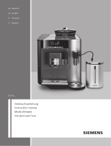 Siemens Fully automatic coffee machine Manuale utente