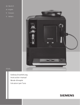 Siemens Fully Automatic Espresso Maker (FAE) Manuale del proprietario