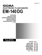 Sigma EM-140 DG Macro Flash Nikon-iTTL Manuale utente