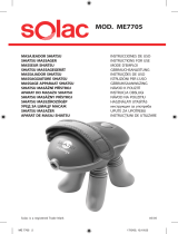Solac SHIATSU MASSAGER Mod ME7705 Manuale del proprietario