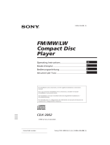 Sony CDX-3002 Manuale utente
