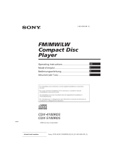 Sony CDX-5100RDS Manuale utente
