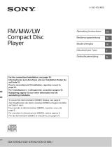Sony CDX-G1101U Manuale del proprietario