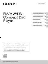 Sony CDX-GT260MP Manuale del proprietario