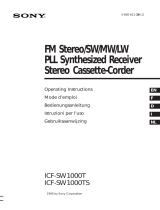 Sony ICF-SW1000T Manuale utente