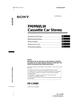 Sony xr ca 800 Manuale del proprietario