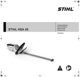 STIHL Akku-Heckenschere HSA 45 Manuale del proprietario