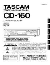 Tascam CD-160 Manuale utente