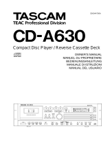 Tascam CD-A630 Manuale del proprietario