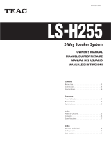 TEAC LS-H255-BK Manuale del proprietario