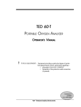 Teledyne TED-60 Manuale utente