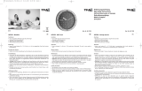 TFA Analogue Designer Wall Clock with Aluminium Frame Manuale utente