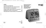 TFA Digital Radio-Controlled Alarm Clock with Temperature SONIO Manuale utente