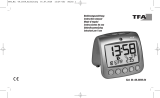 TFA Digital radio-controlled alarm clock with temperature SONIO 2.0 Manuale utente