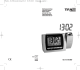TFA Digital radio-controlled projection alarm clock with temperature Manuale utente