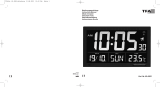 TFA Dostmann Digital XL Radio-Controlled Clock with Temperature Manuale utente
