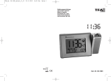 TFA Radio-Controlled Projection Alarm Clock with Temperature Manuale del proprietario