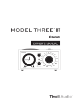 Tivoli Audio Three BT Manuale del proprietario