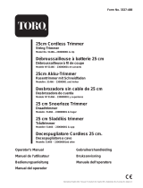 Toro 25cm Cordless Trimmer Manuale utente