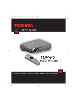 Toshiba TDP-P5-US Manuale utente