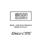 Unison Research Unico CDE Manuale utente