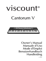 Vis­count Cantorum V Organ Keyboard Manuale del proprietario