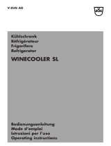 Vzug Wijnkoeler Winecooler SL Manuale del proprietario