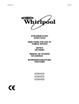 Whirlpool ADN 454 Guida utente