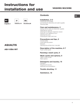 Hotpoint-Ariston AQ113DA 697 AQUALTIS Manuale del proprietario