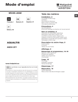 Hotpoint-Ariston AQC8 2F7 TM1 (EU) Manuale del proprietario