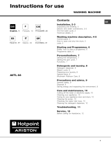 Hotpoint AVTL 83 (EU)/HA Manuale utente