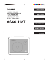 Yamaha AS60-112T Manuale utente