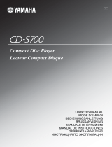 Yamaha CD-S700 Manuale del proprietario