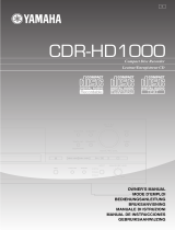 Yamaha CDR-HD1000 Manuale del proprietario