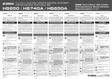 Yamaha HS850 Manuale utente