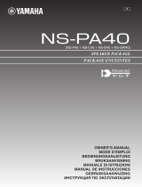 Yamaha NS-PA40 Black Manuale utente