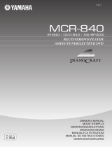 Yamaha PianoCraft MCR-840 Manuale del proprietario