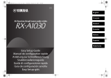Yamaha RX-A1030 Guida utente