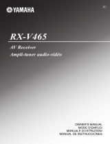 Yamaha RX-V465 Manuale del proprietario