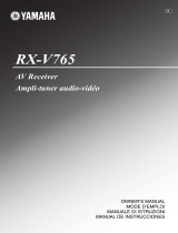 Yamaha RX-V765 Manuale del proprietario