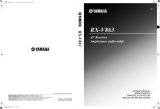 Yamaha RX-V863 Manuale del proprietario
