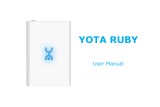 YOTA Ruby Manuale utente